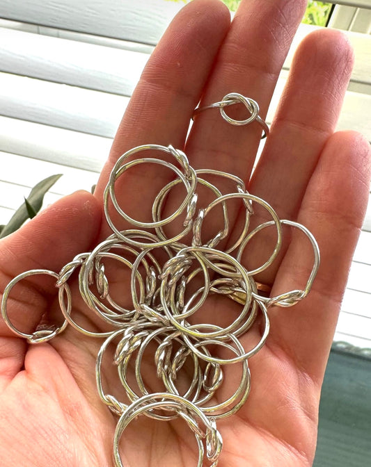 Sterling Silver Love Knot Ring