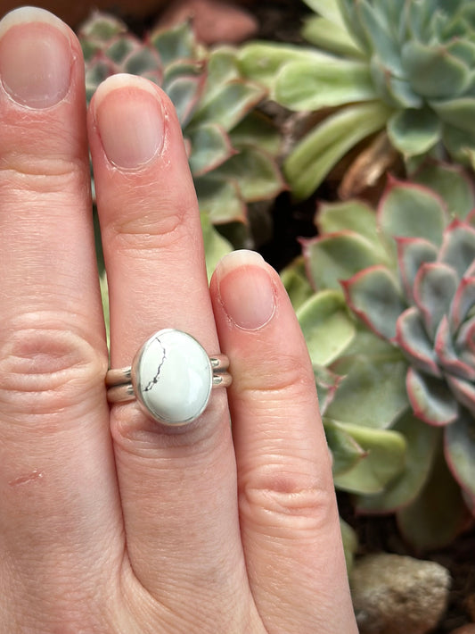 Emerald Basin Variscite Ring size 6.75