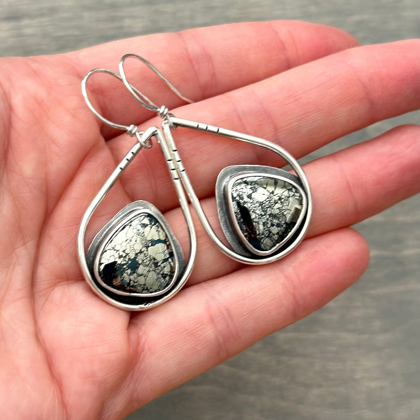 Morenci 2 Turquoise Teardrop Hoops v4