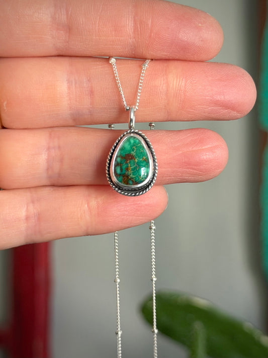 Patagonia Turquoise Little Necklace in Green Twist
