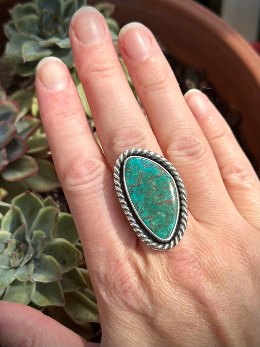 Patagonia Turquoise Twist Ring in size 9.5