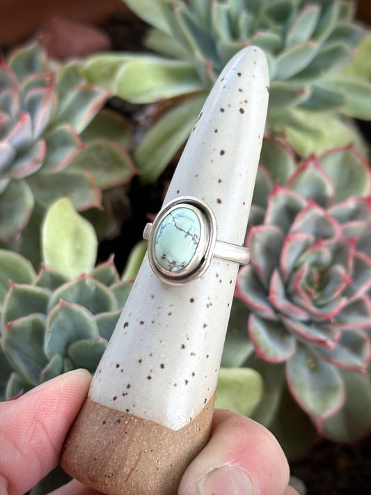 Emerald Basin Variscite Ring size 6.75