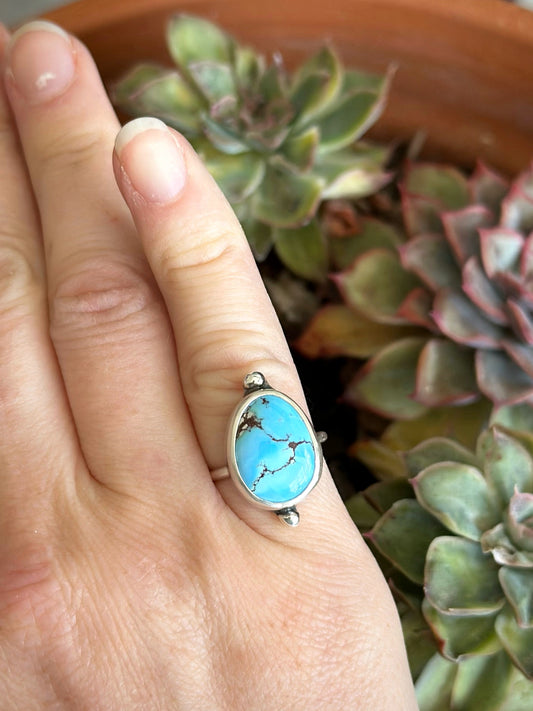 Golden Hills Turquoise Ring in size 4-3/4