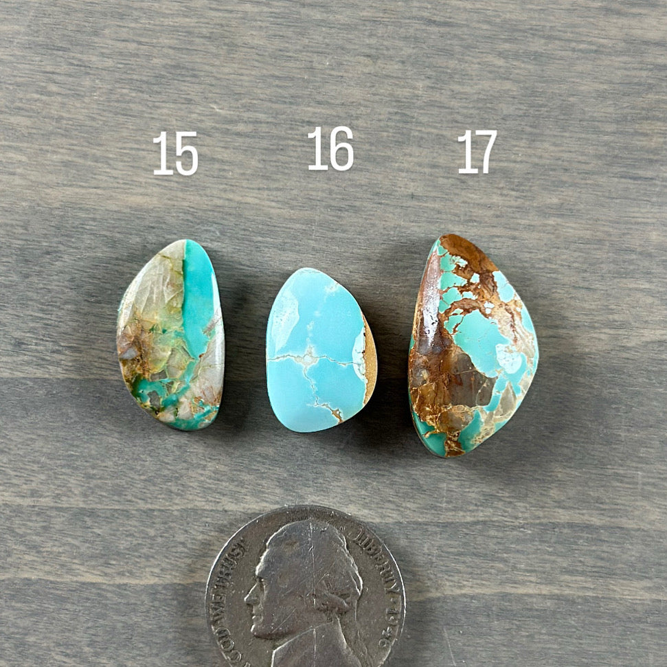 Royston Turquoise Cabochon 15, 17