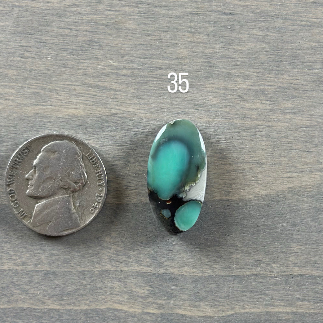 Desert Bloom Variscite Cabochon 35