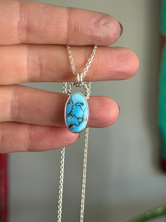 Golden Hills Turquoise Oval Pendant