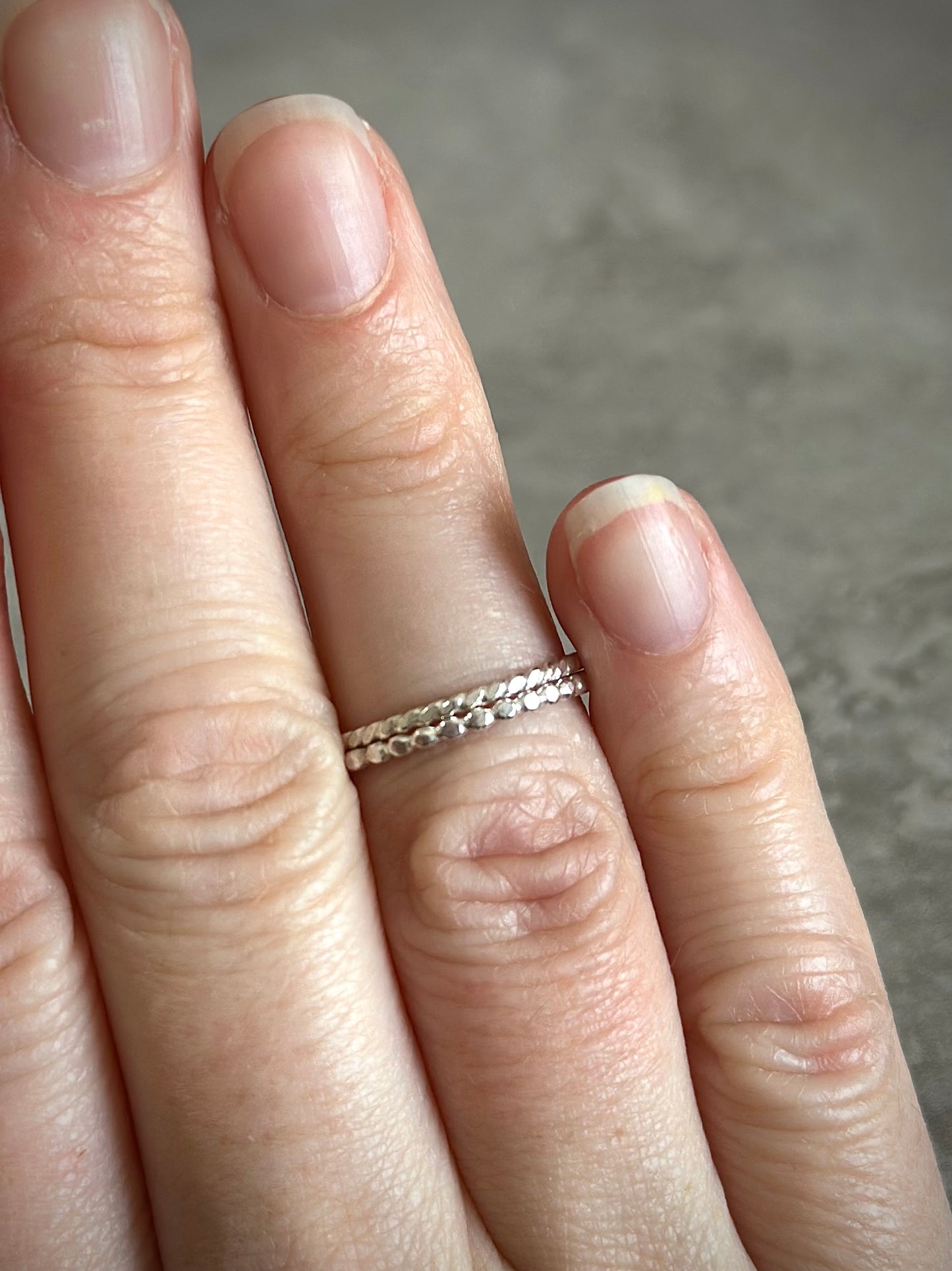 Stacking Rings in Sterling Silver