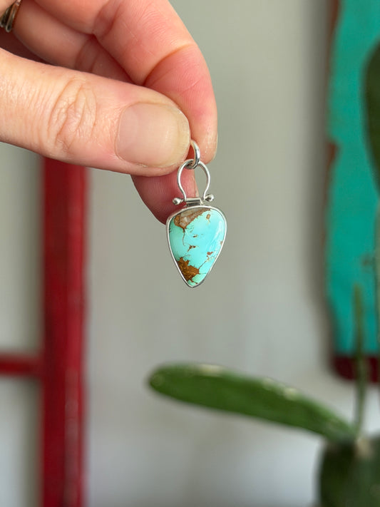 Royston Royal Blue Turquoise Pinned Hinge Pendant