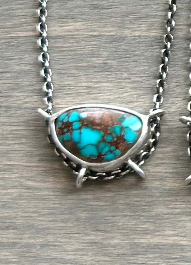 Pilot Mountain Turquoise Suspended Pendant v9