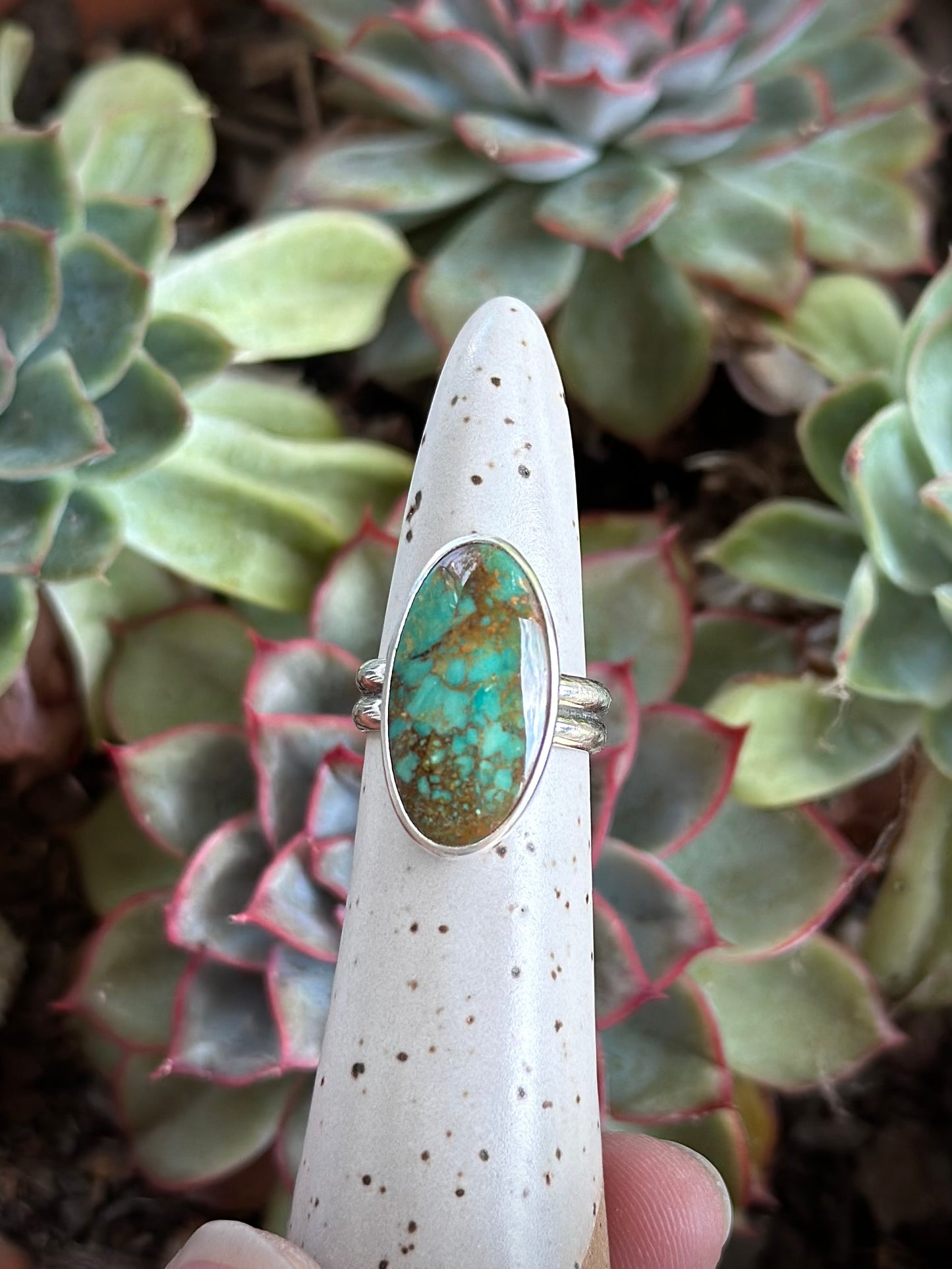 Rising Phoenix Turquoise Ring in size 5.5