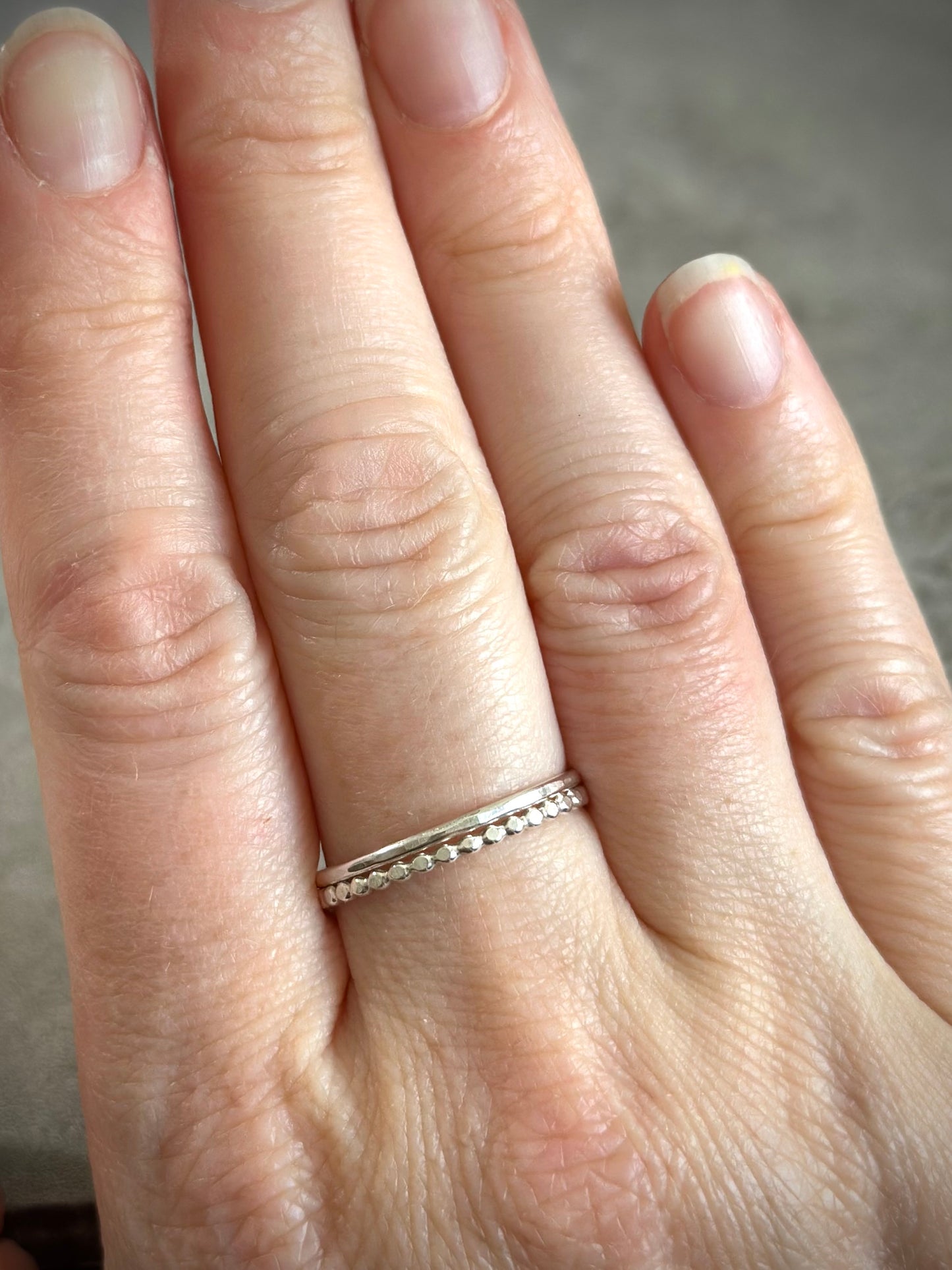 Stacking Rings in Sterling Silver