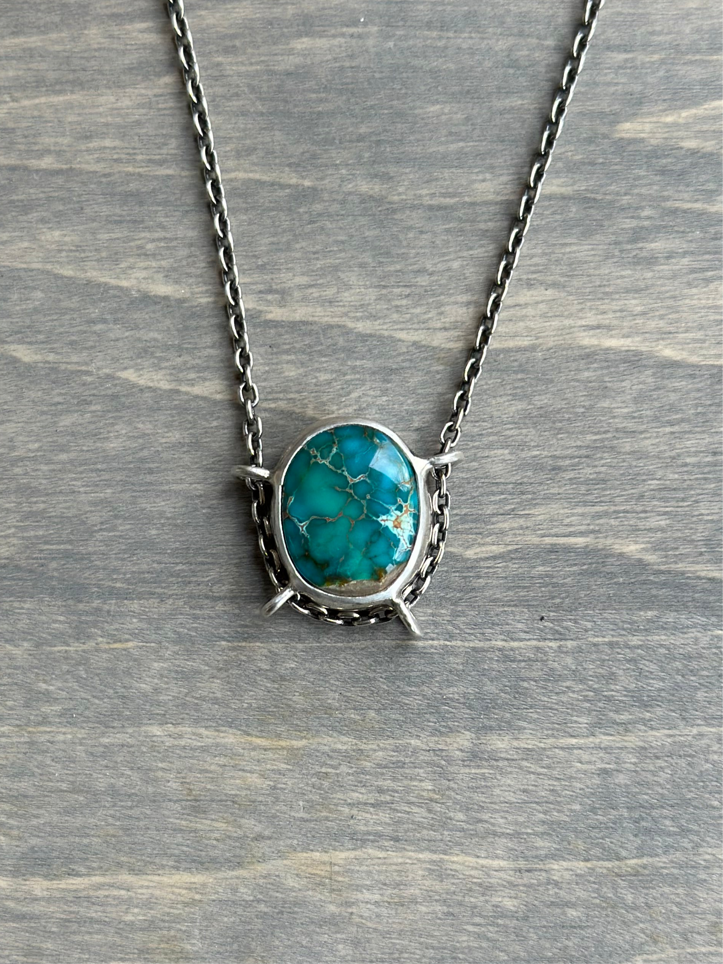 Pilot Mountain Turquoise Suspended Pendant v8