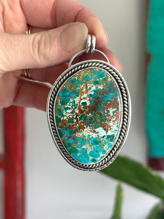 Big Royal Blue Royston Turquoise Pendant