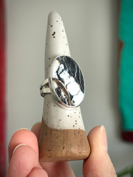 White Buffalo Ring in size 9