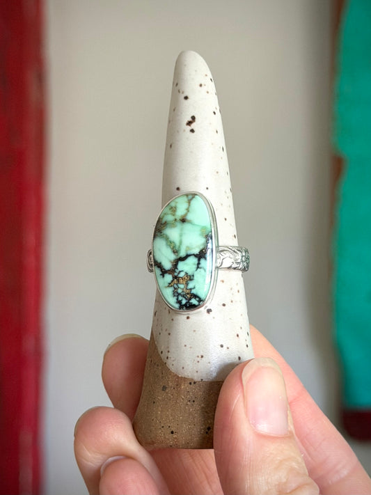 Angelwing Variscite Ring size 8.5