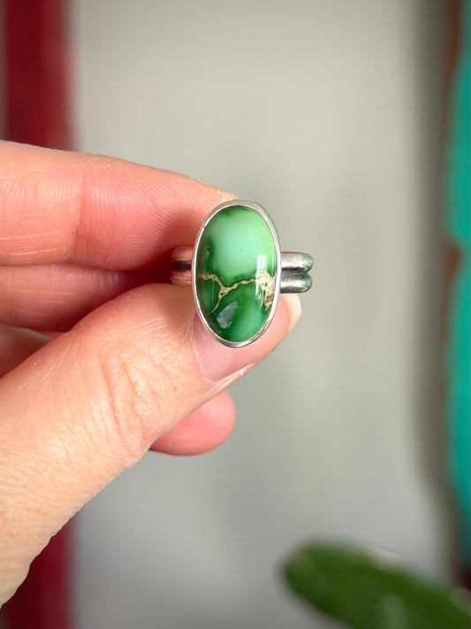 Emerald Valley Turquoise Ring in Green size 6