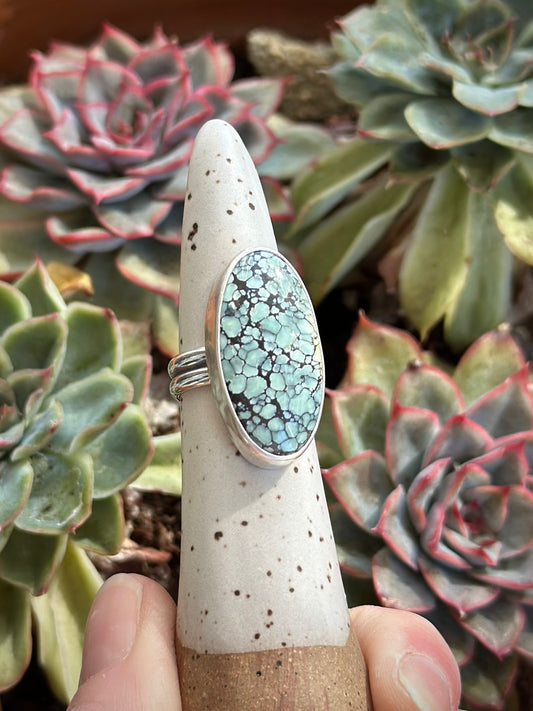Desert Bloom Variscite Ring in size 6.25