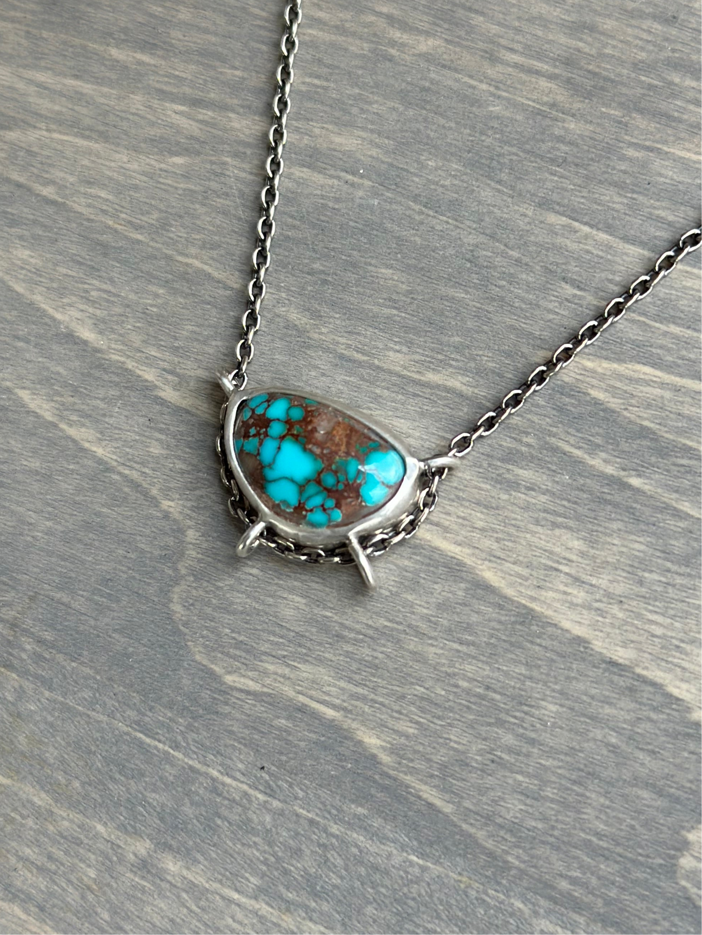 Pilot Mountain Turquoise Suspended Pendant v9