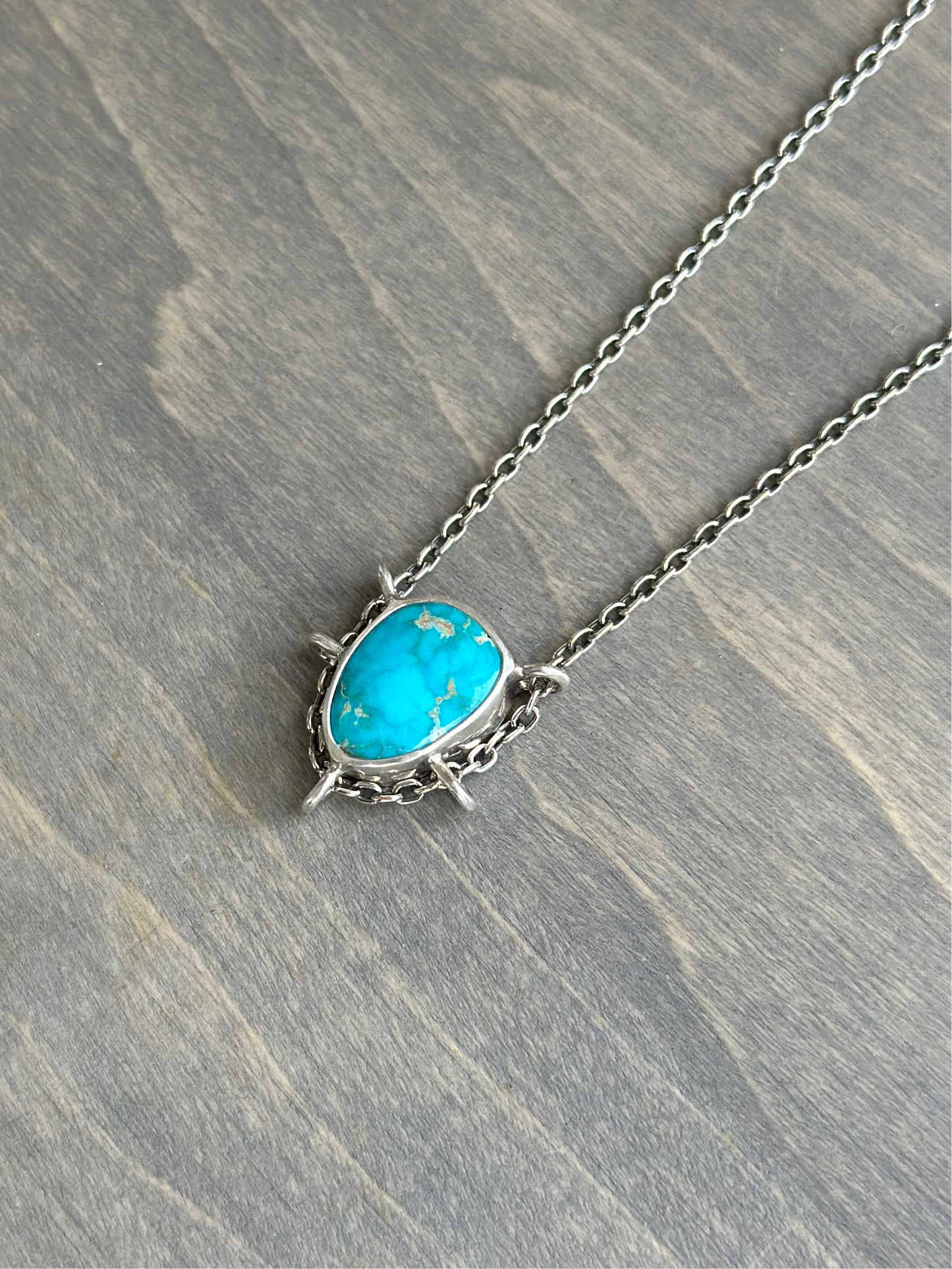 Royston Turquoise Suspended Pendant v1