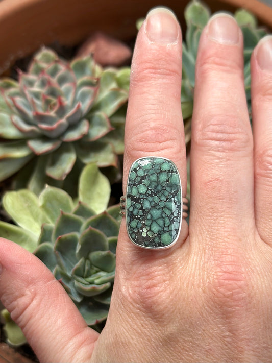 Desert Bloom Variscite Ring in size 8.5