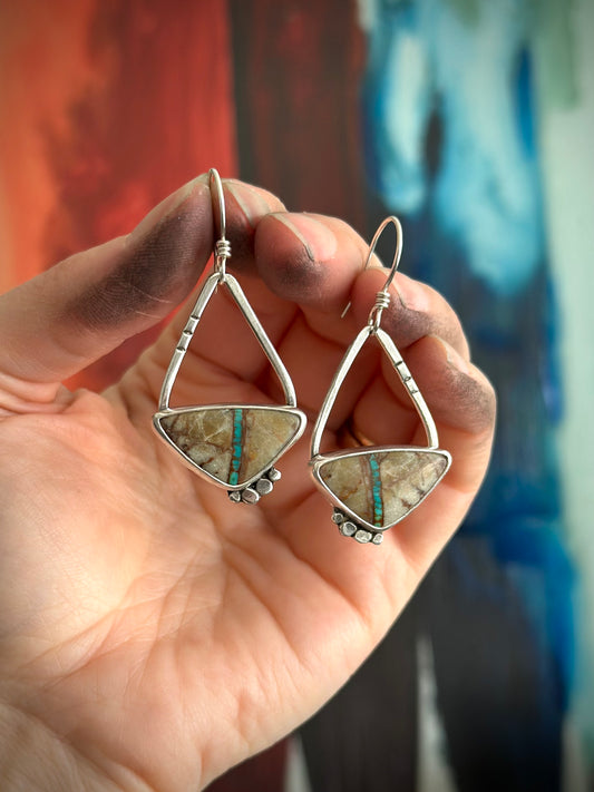 Royston Ribbon Teardrop Hoop Earrings v2