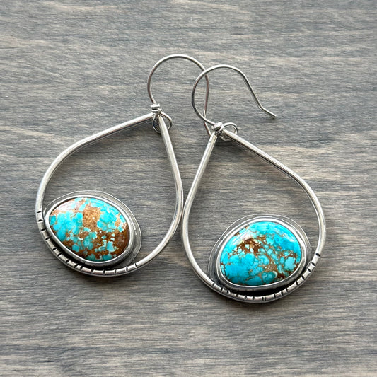Sierra Bella Turquoise Hoop Earrings v1