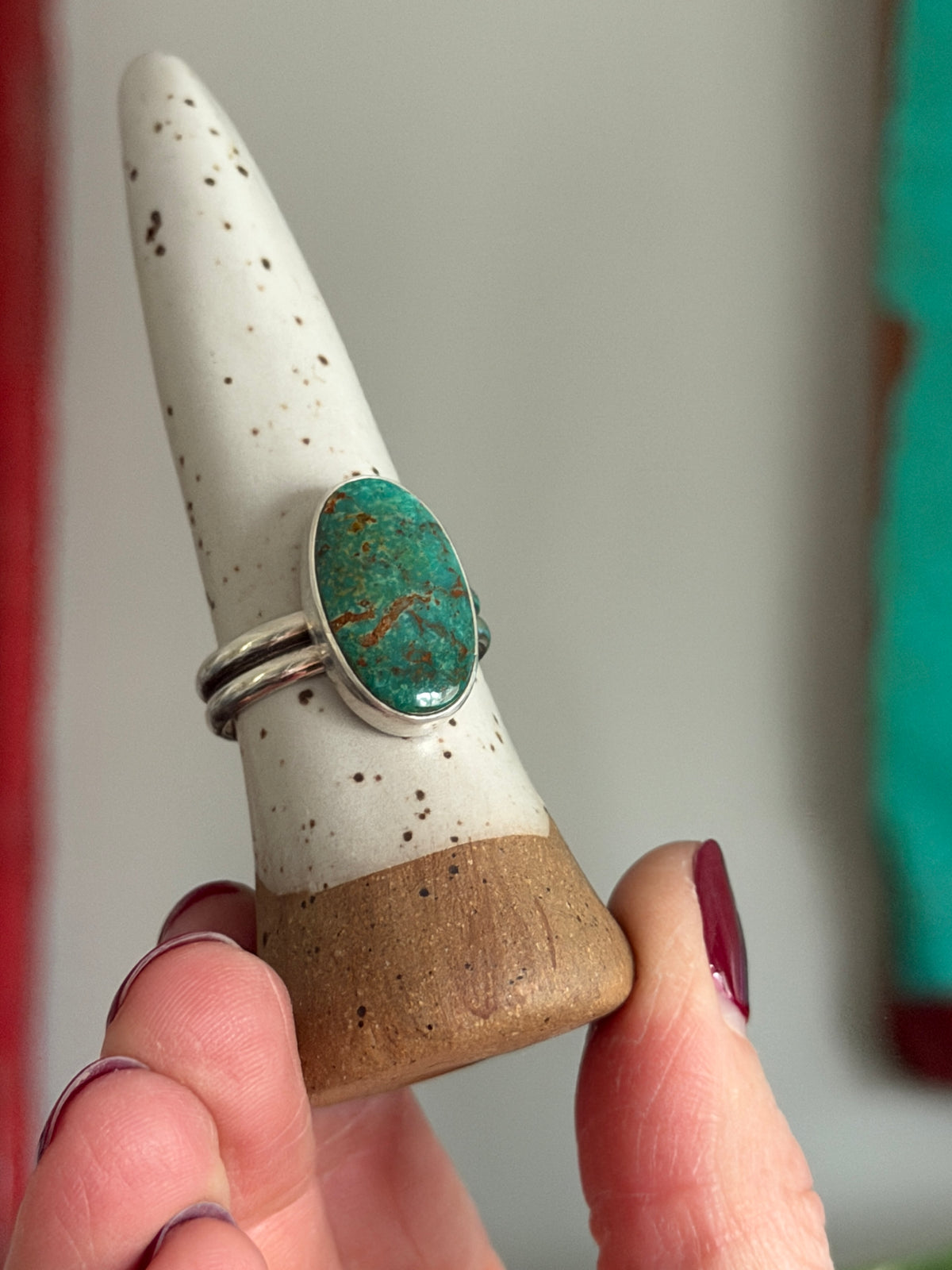 Evans Turquoise Ring size 10.75