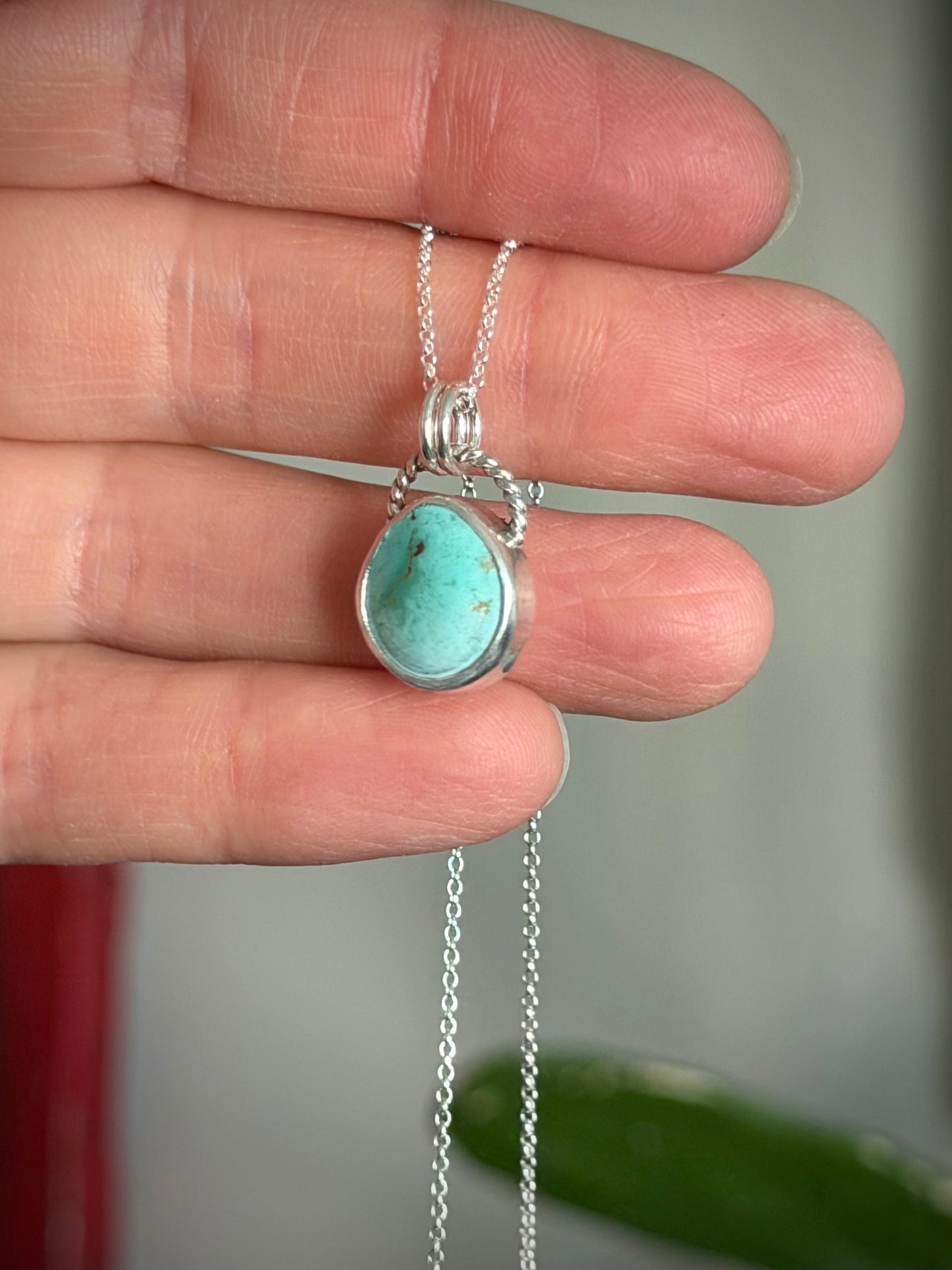 Royston Royal Blue Turquoise Little Necklace in Blue Green