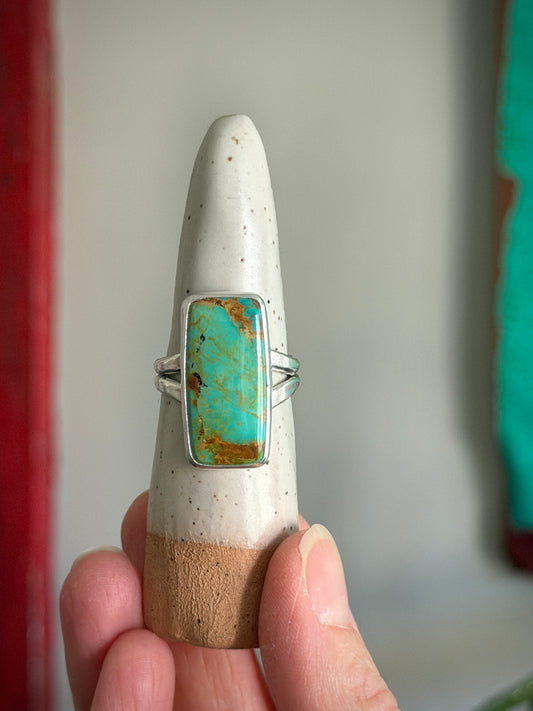 Royston Turquoise Bar Ring in size 11.5