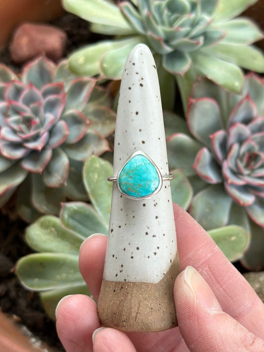 Sierra Bella Turquoise Twist Ring in size 7