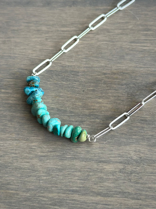Sierra Nevada Turquoise Gradient Bead Necklaces