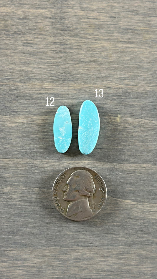 Fox Turquoise Cabochon 12, 13
