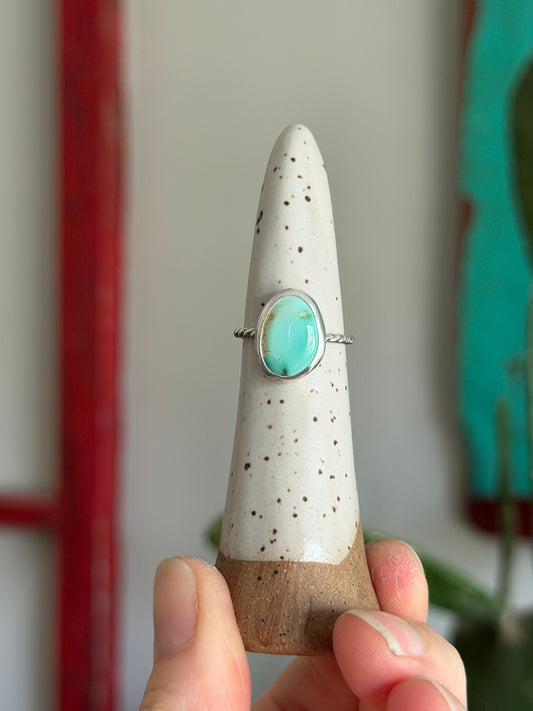 Royston Turquoise Twist Band Ring size 6.25