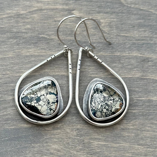 Morenci 2 Turquoise Teardrop Hoops v4