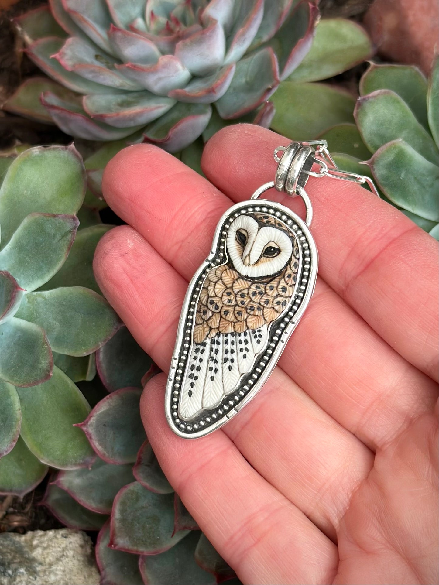 Laura Mears Full Owl Pendant
