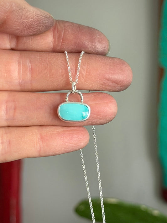 Royston Royal Blue Turquoise Little Necklace Horizontal