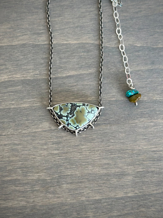 Nautilus Variscite Suspended Pendant v2