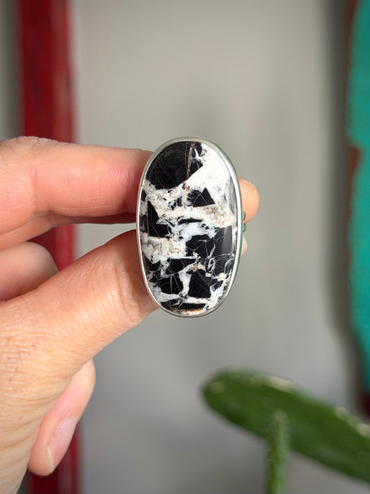 Big White Buffalo Ring in size 9