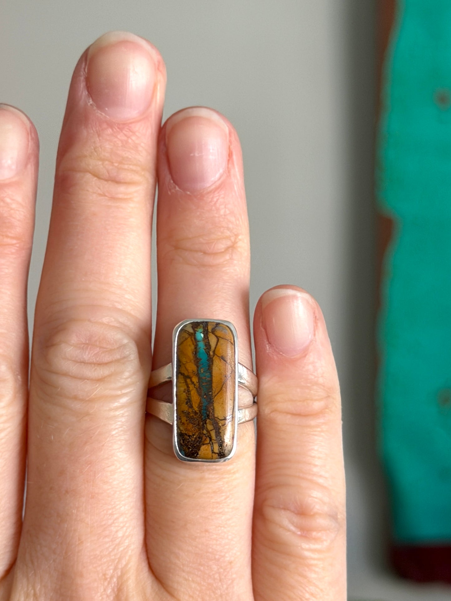 MTO San Pedro Variscite Ring in Your Size v3