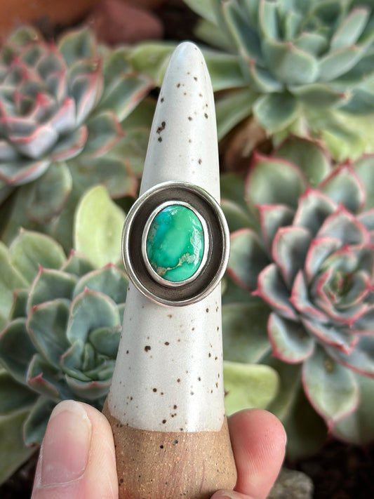 Emerald Valley Turquoise Shadowbox Ring in size 7.5