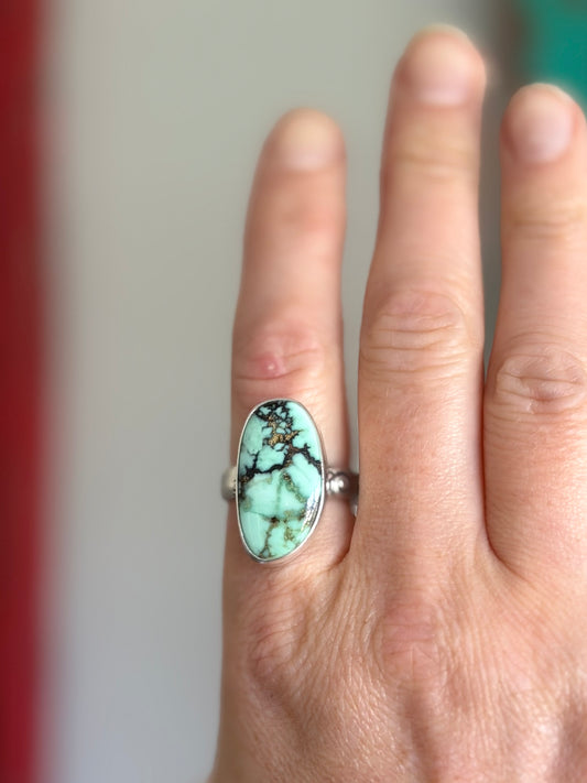 Angelwing Variscite Ring size 8.5
