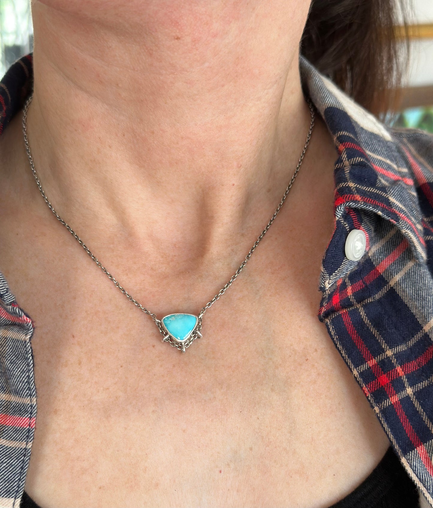 Royston Turquoise Suspended Pendant v2