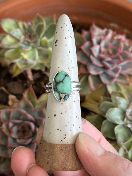 Desert Bloom Variscite Ring in size 7.75