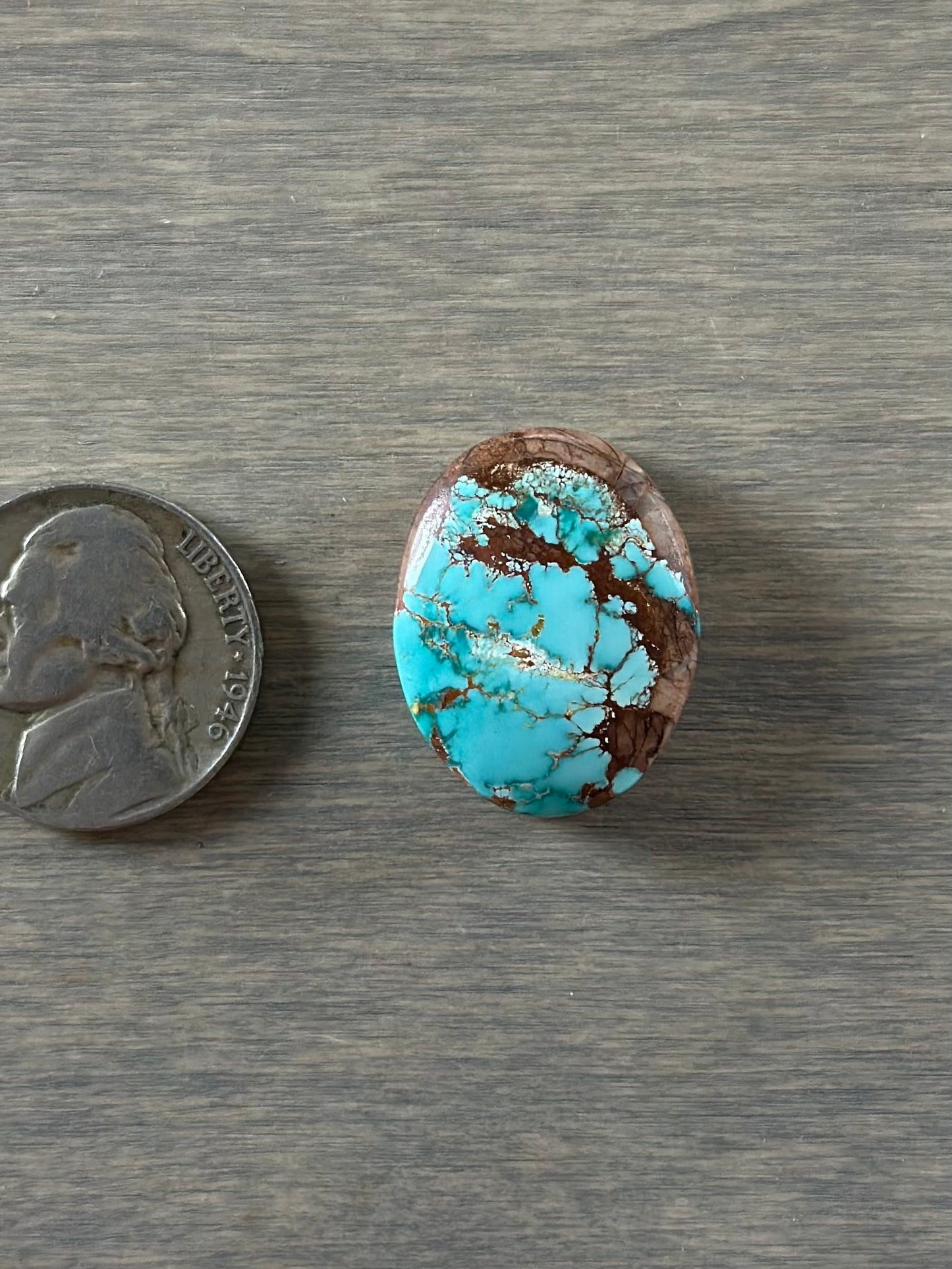 Montezuma Turquoise Cabochon 52