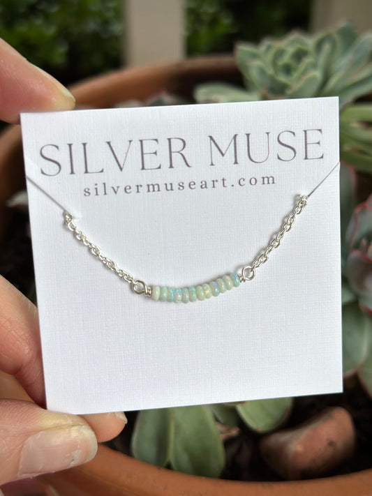 Opal Bead Necklace