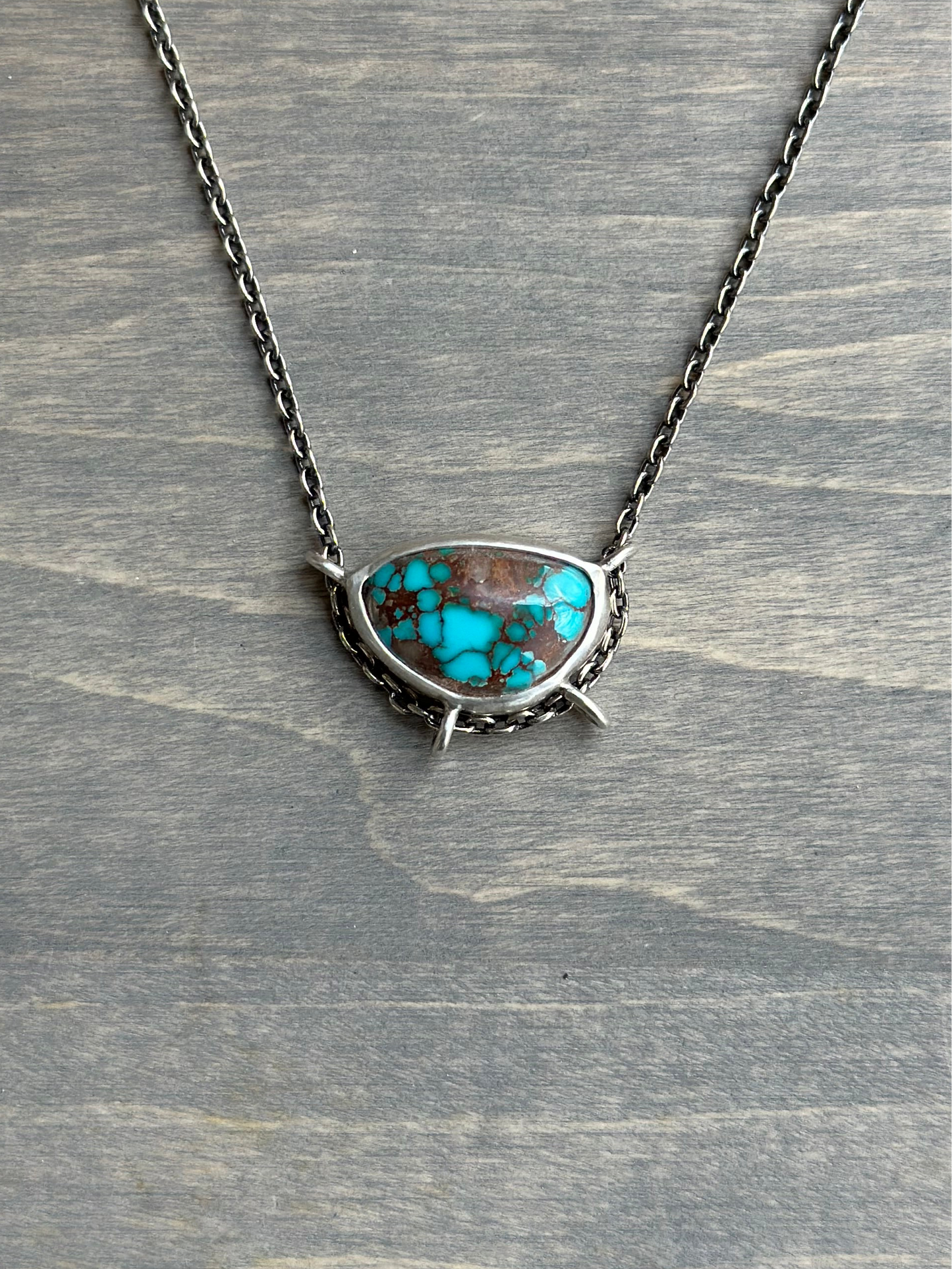 Pilot Mountain Turquoise Suspended Pendant v9
