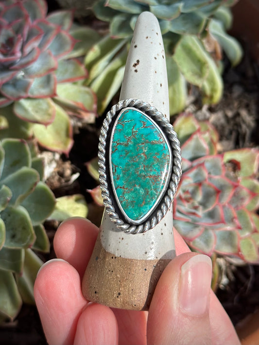 Patagonia Turquoise Twist Ring in size 9.5