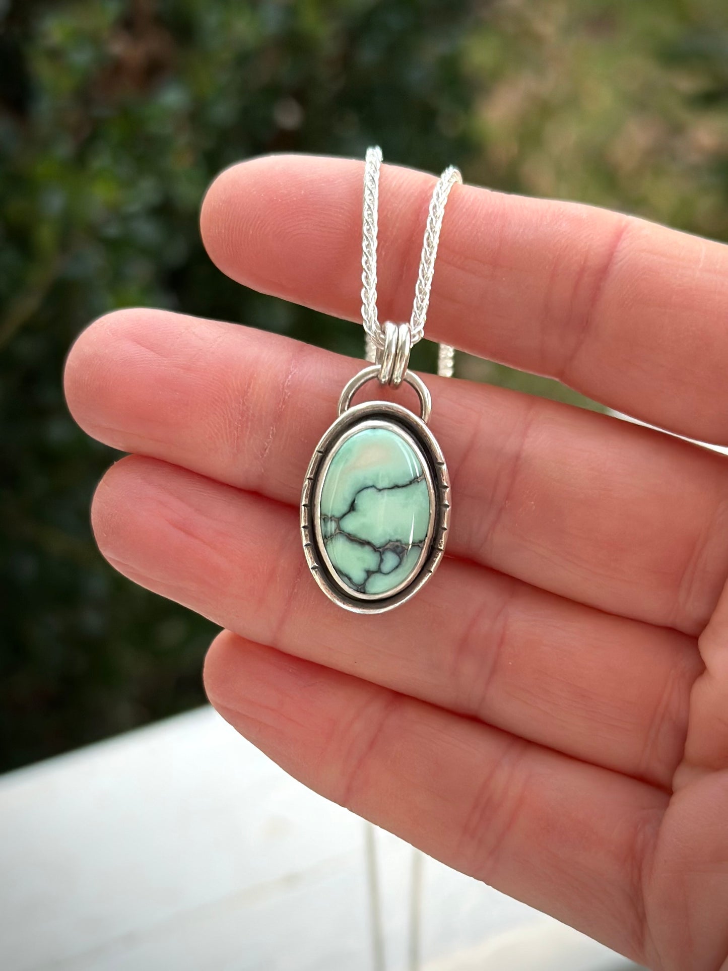 Calypso Variscite Oval Pendant