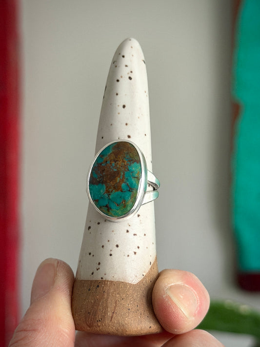 Rising Phoenix Turquoise Ring in size 8.5