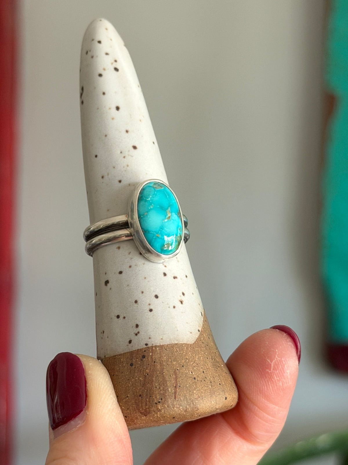 Sonoran Nugget Turquoise Ring size 9